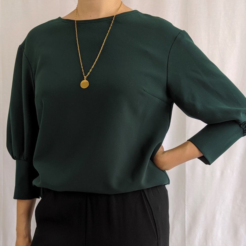 Comrags Gunhouse Cornish Dark Green Blouse